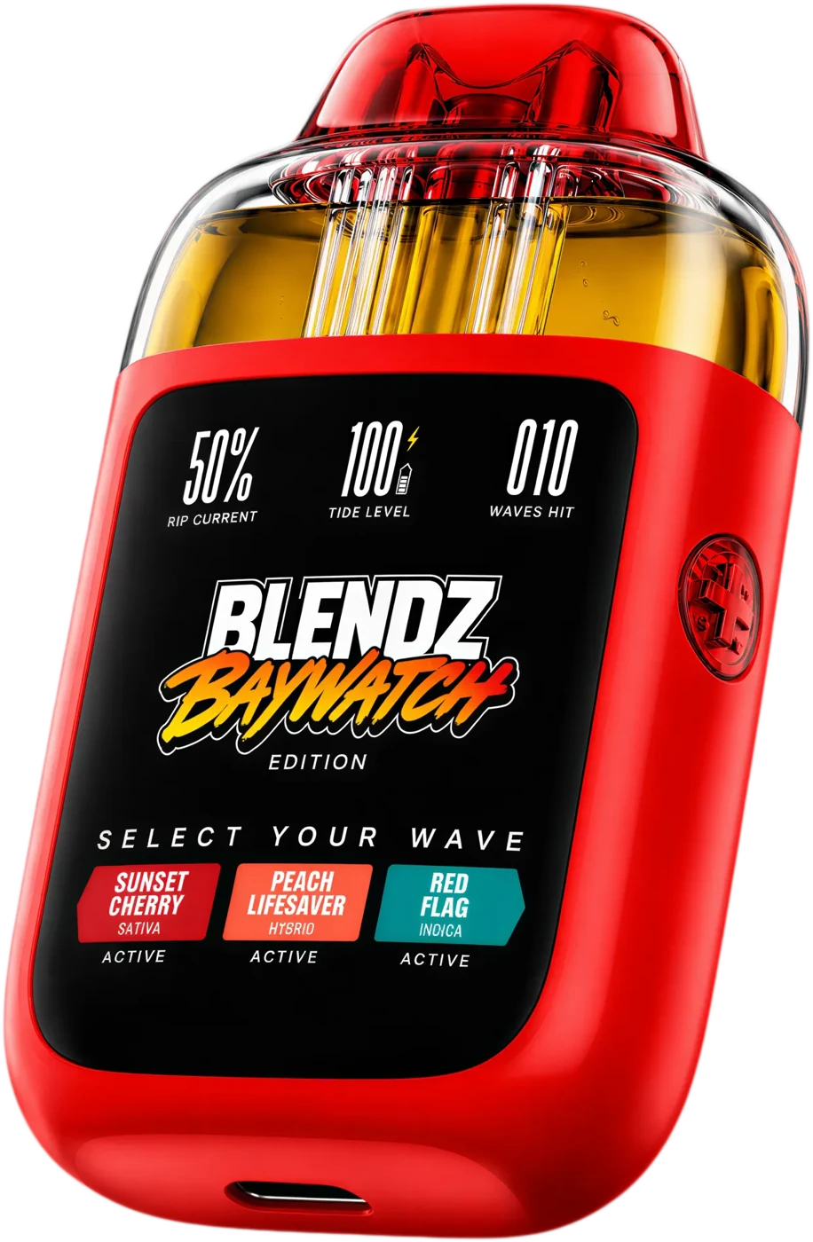 BLENDZ-RED packaging design