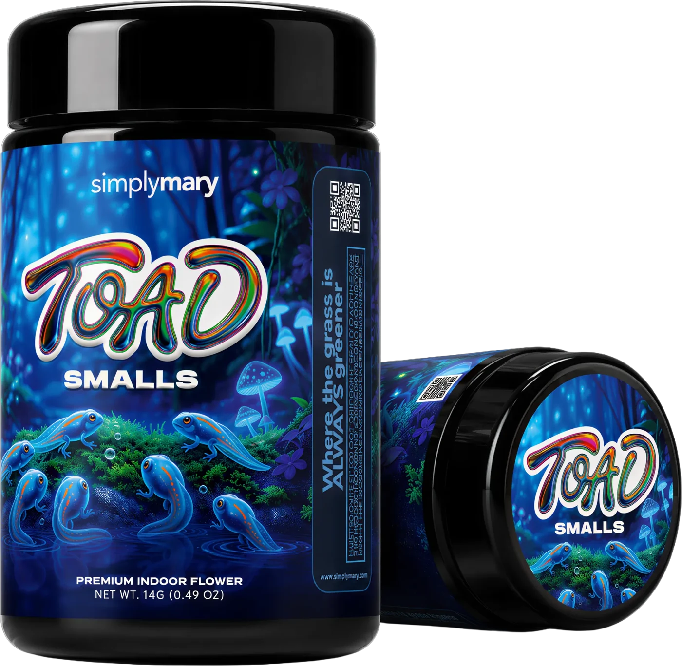 TOAD SMALLS 1 packaging design
