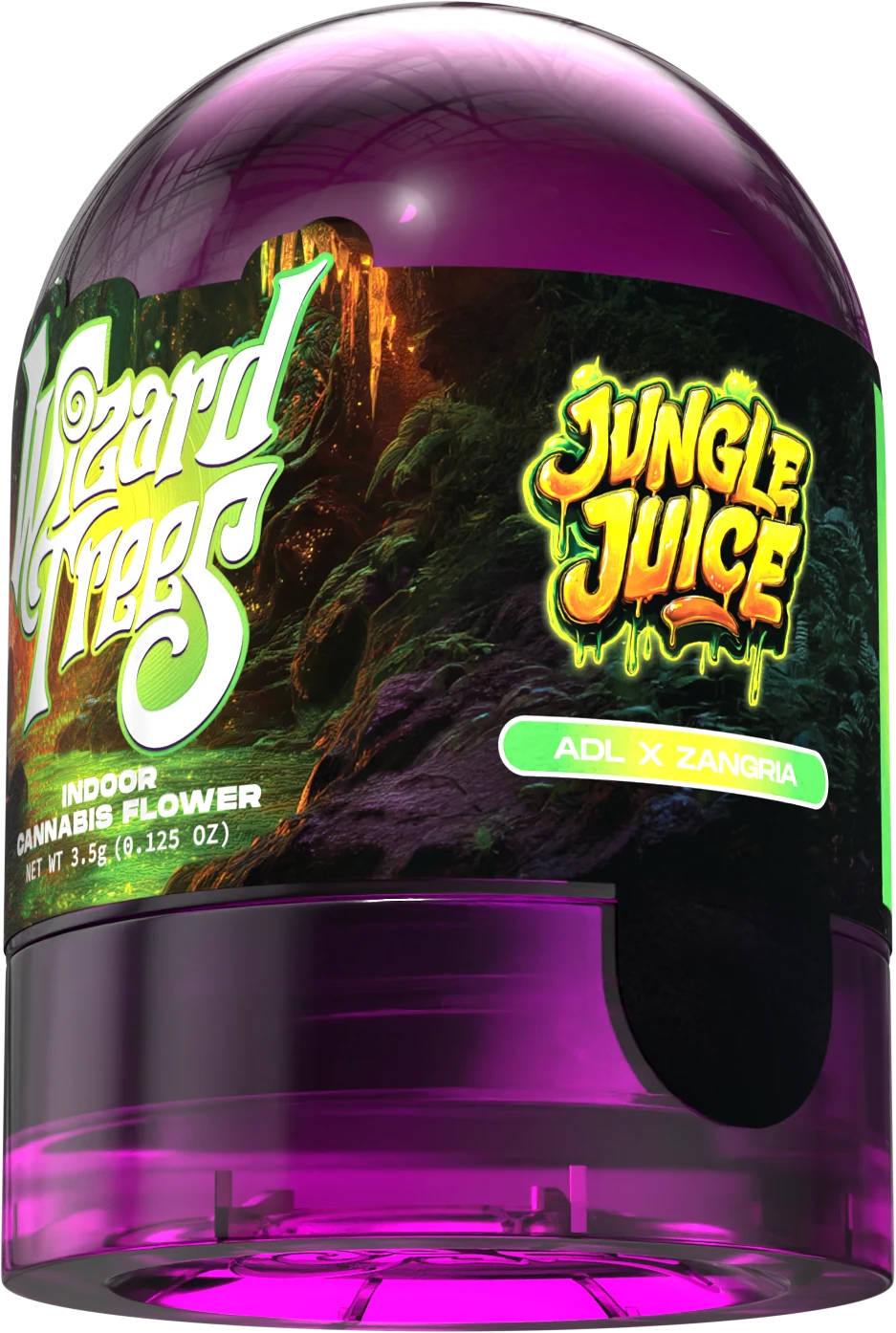 WT JungleJuice EighthJar Side1 packaging design