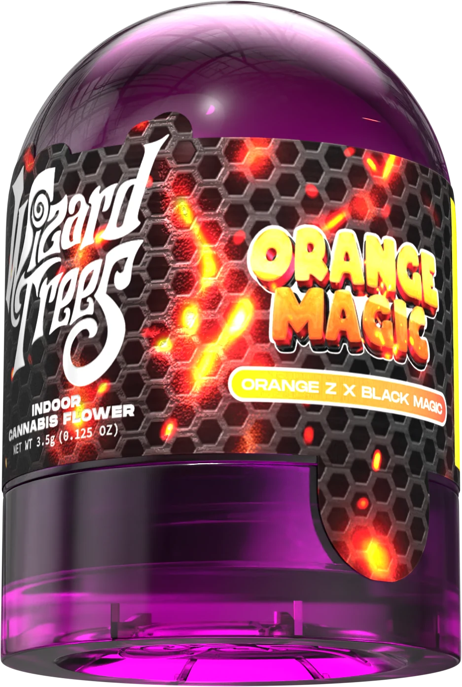 WT OrangeMagic EighthJar packaging design